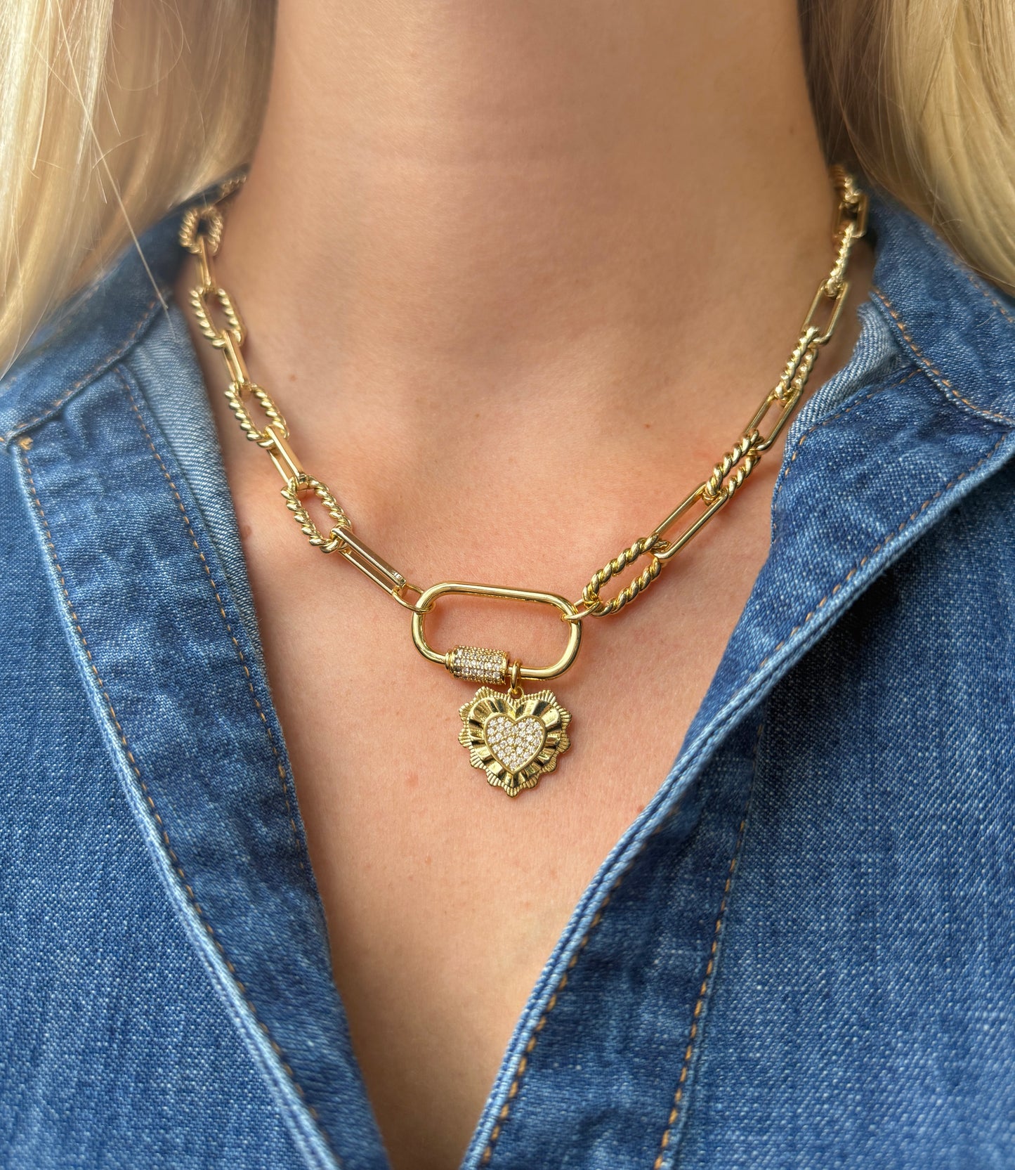 Linked Love Chain Necklace