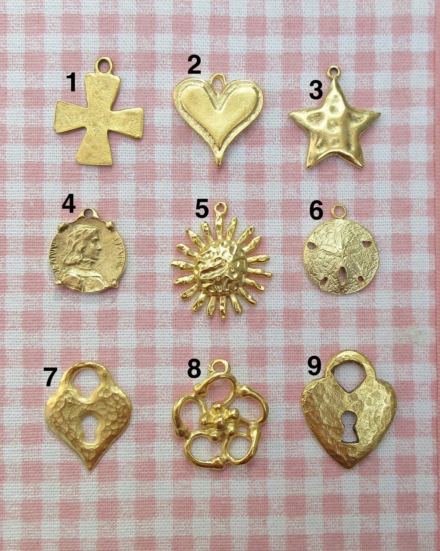 18K Gold Plated Toggle Clasp Charm Necklace - Customizable