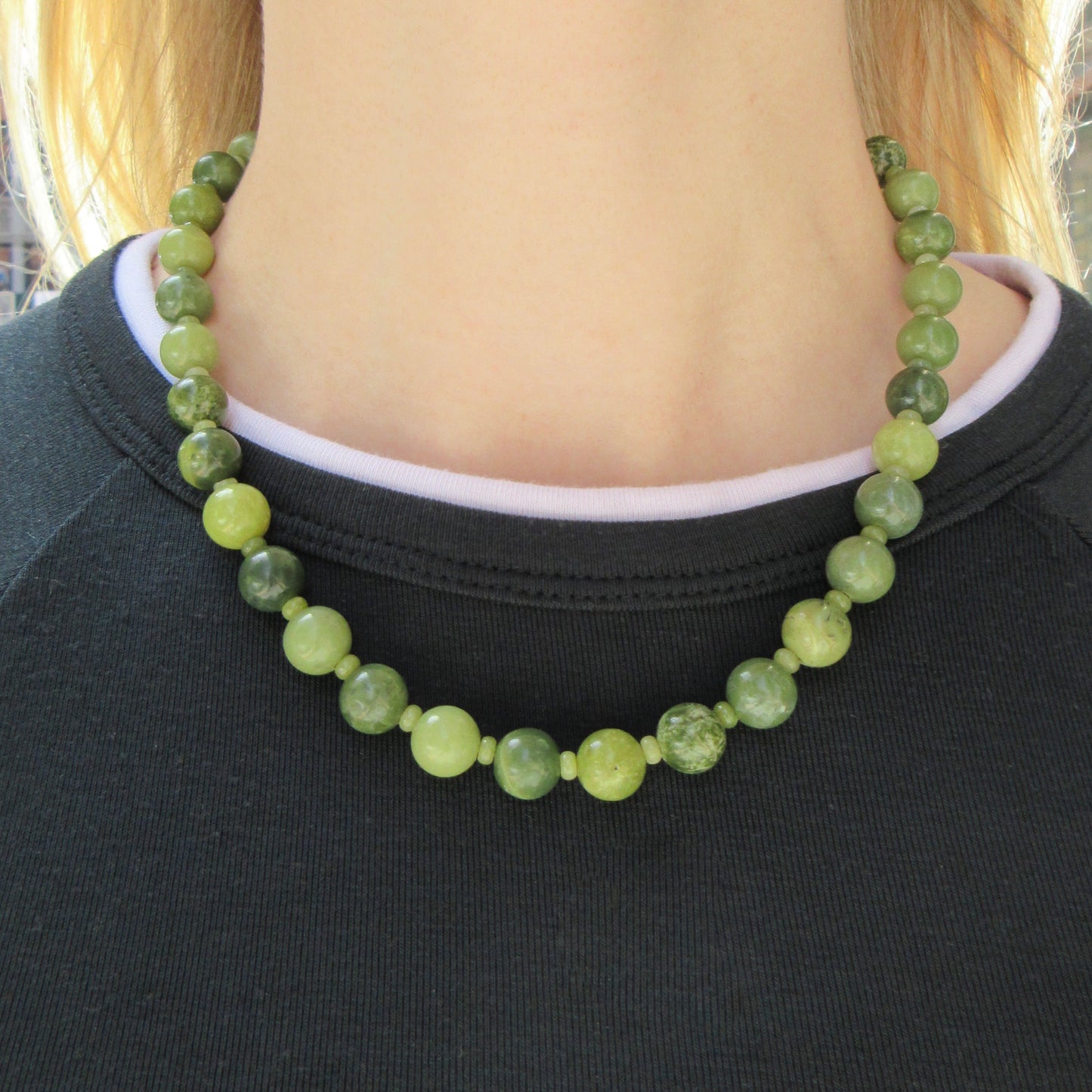 Jade Beaded Necklace