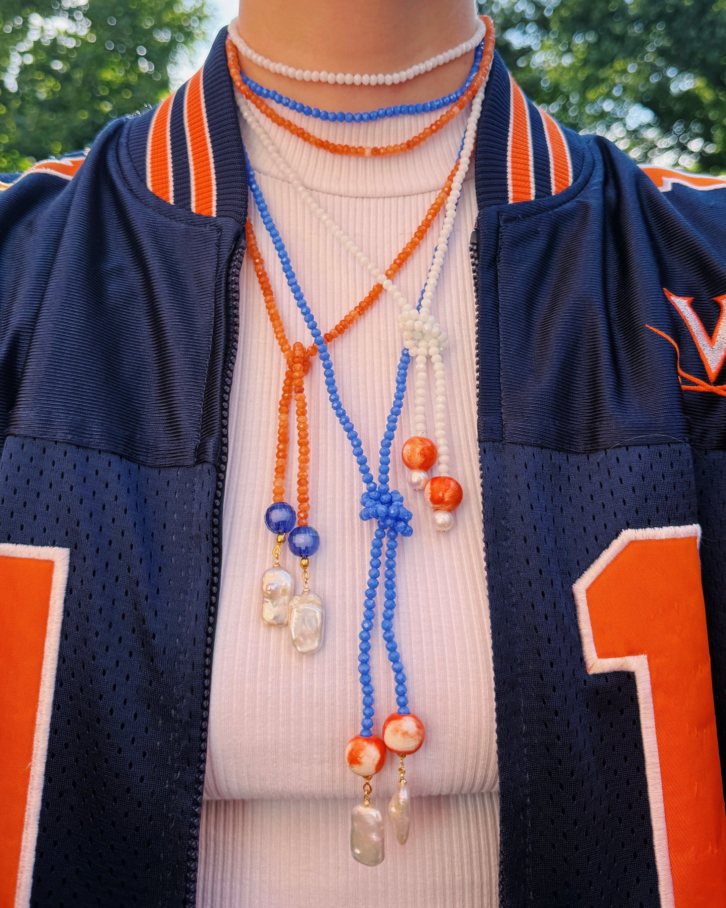 The Wahoo Wrap Beaded Necklace