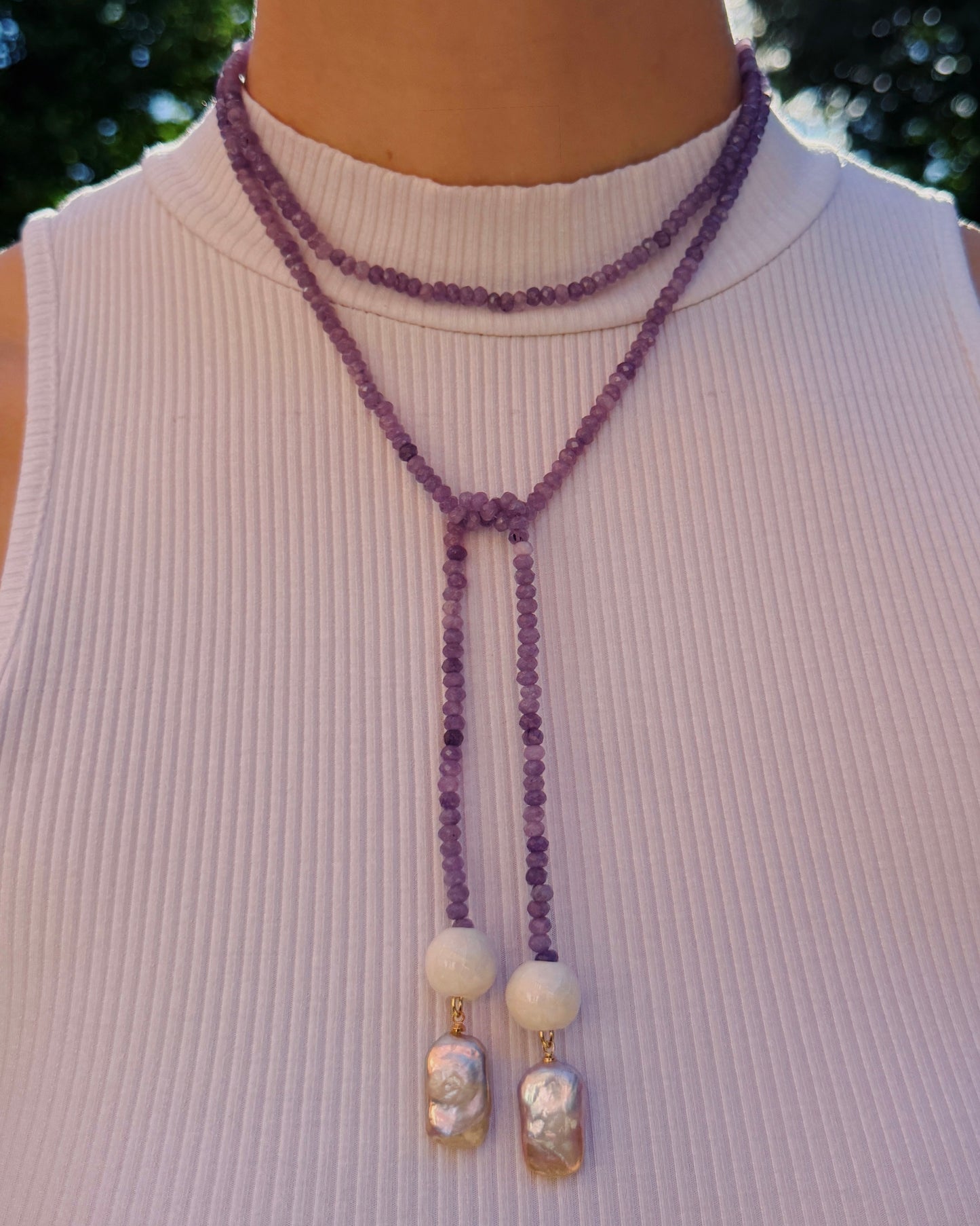 The Wildcat Wrap Beaded Necklace