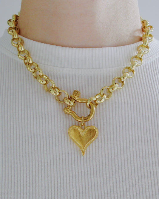 Heirloom Heart Chain Necklace