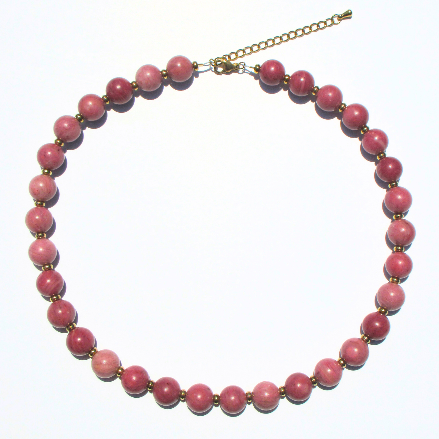 Rhodonite Beaded Necklace