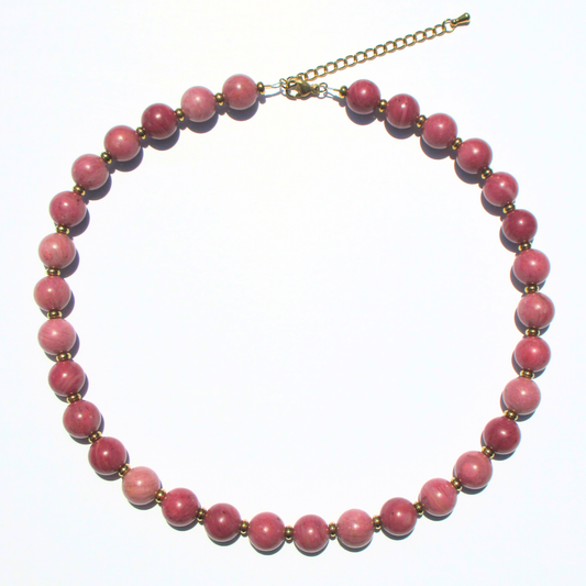Rhodonite Beaded Necklace