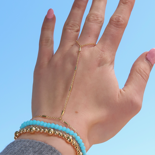 14K Gold Filled Satellite Hand Chain