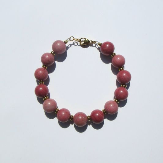 Rhodonite Beaded Bracelet