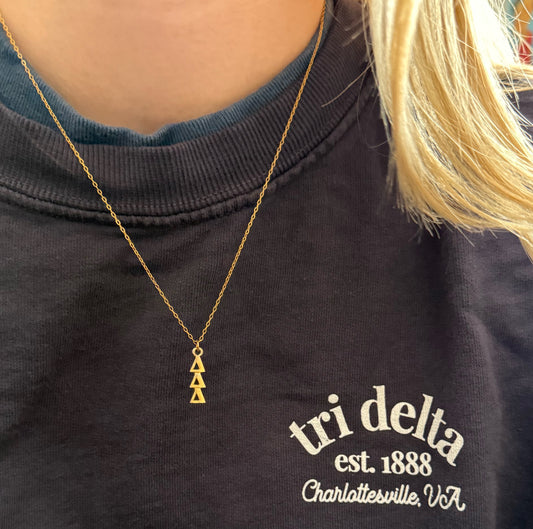 Customizable Sorority Necklace - 14k Gold Filled Necklace