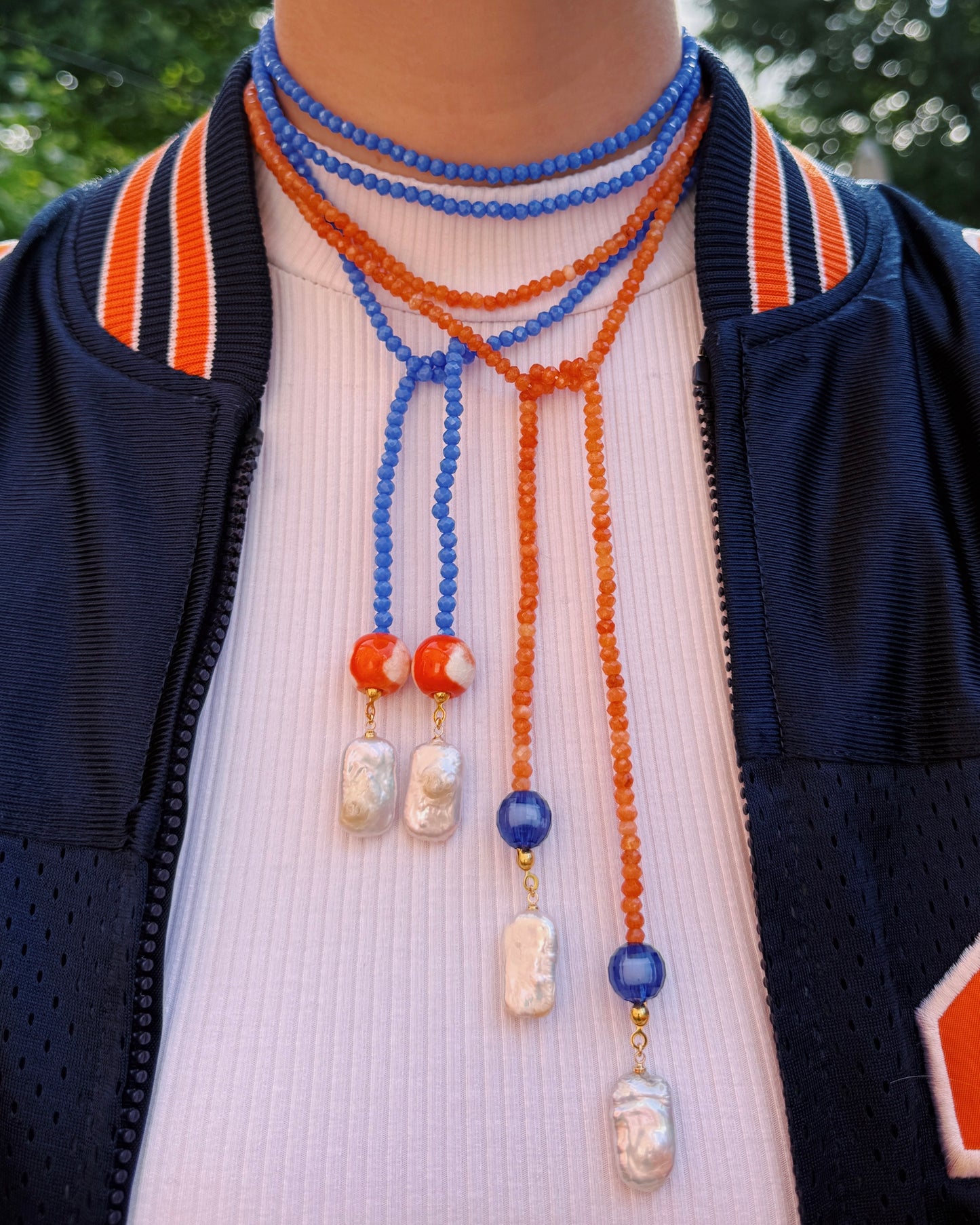 The Wahoo Wrap Beaded Necklace