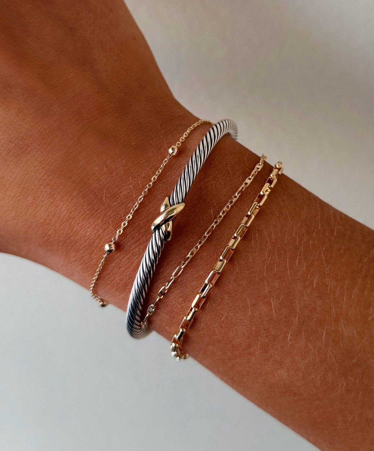 14k Gold Filled Satellite Chain Bracelet