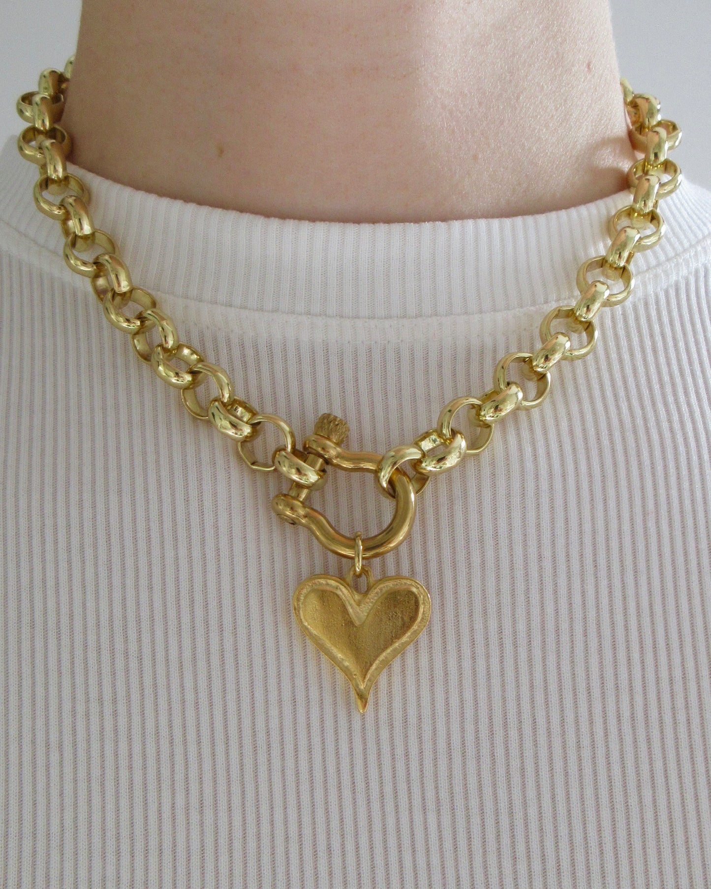 Heirloom Heart Chain Necklace