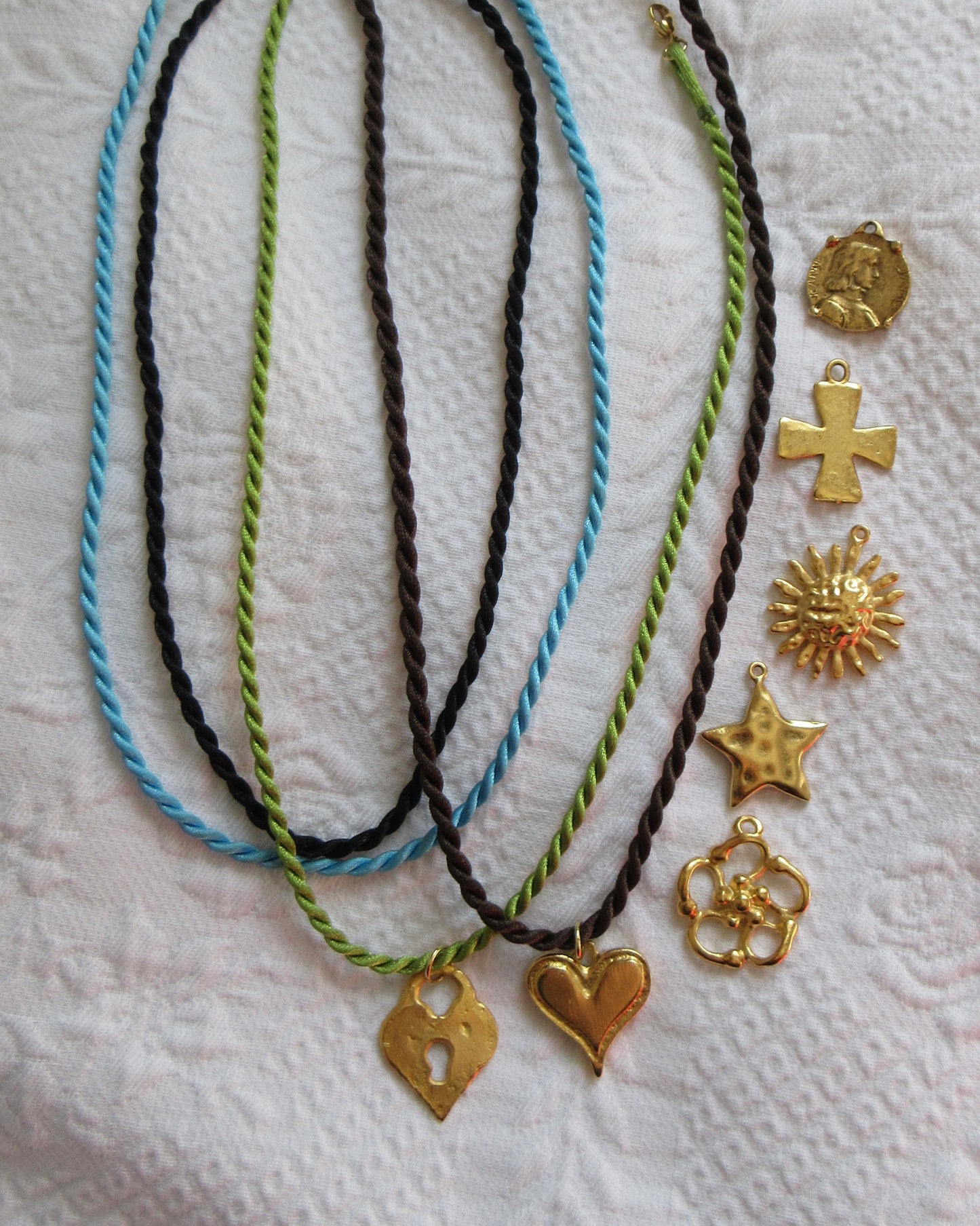 Twisted Silk Rope Necklaces - Customizable