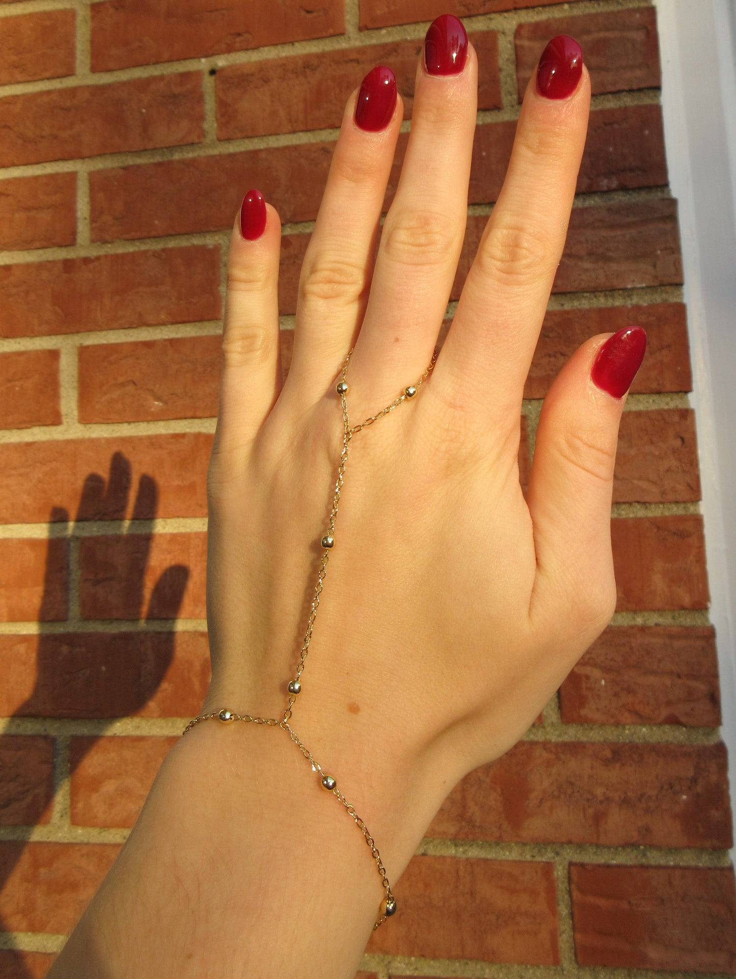 Gold Satellite Hand Chain