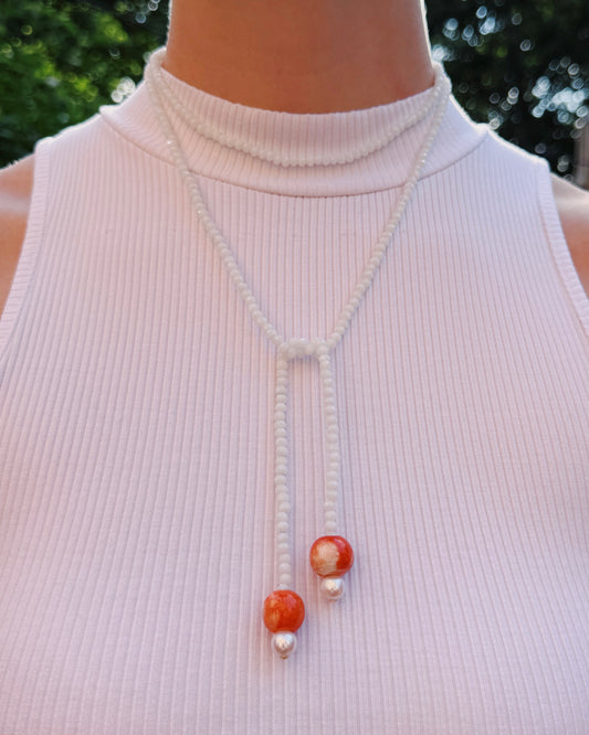 The Cavalier Wrap Beaded Necklace