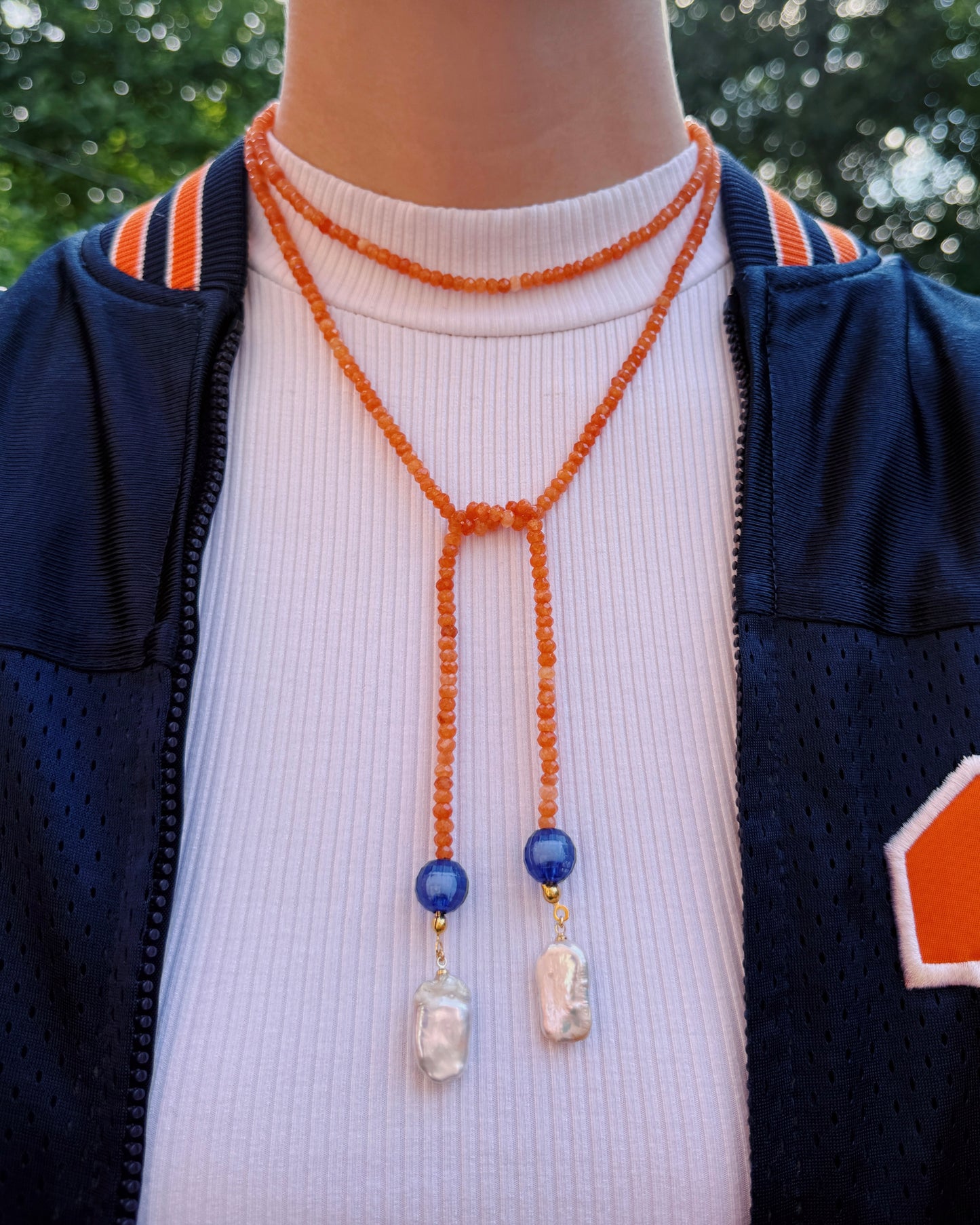 The Virginian Wrap Beaded Necklace