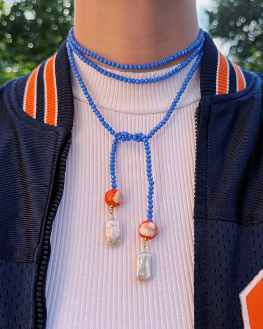 The Wahoo Wrap Beaded Necklace