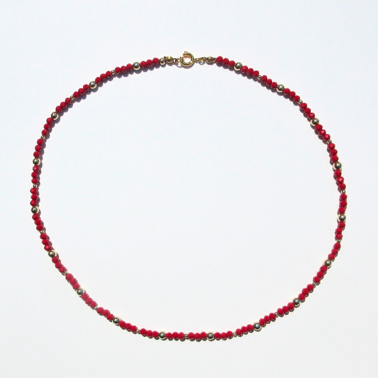 The Ruby Beaded Necklace