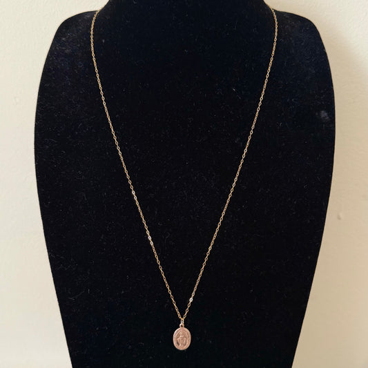 14k Gold Filled Necklace with Coin Charm